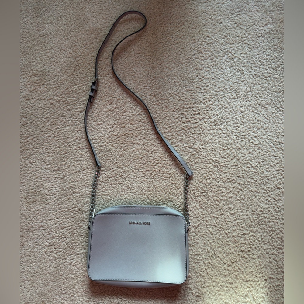 Michael‎ Kors Metallic Silver Gray Shoulder Bag